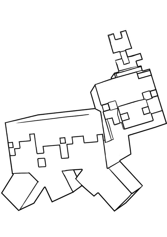Personagem de Minecraft em armadura e com uma espada